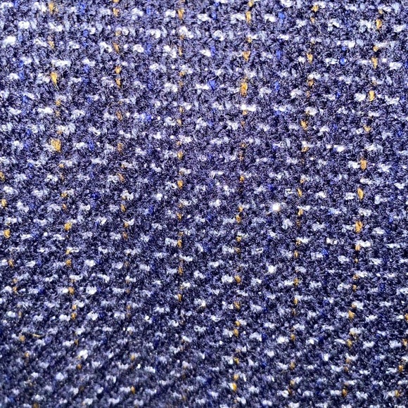 Tocca Navy Blue & Metallic Tweed Silver Button Sleeveless Mini Dress - 4 - Picture 12 of 12